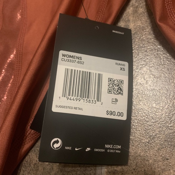 Nike Icon Clash Speed Tight Leggings Pant CU3337-652 Blush Pink - Picture 7 of 7